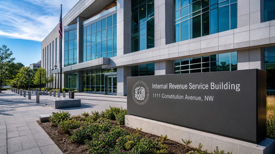 Government and IRS building where surplus fund records are held